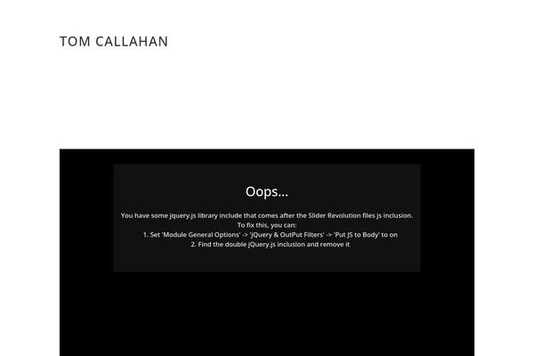 tomcallahan.com site used Divi-child-theme-swarm