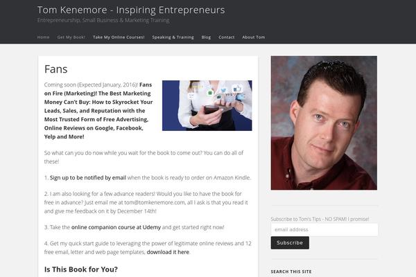 WordPress website example screenshot