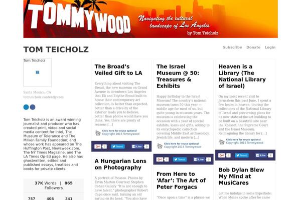 tommywood.com site used Tommywood