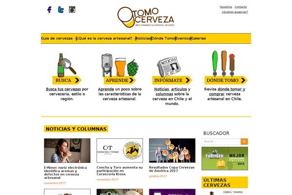 tomocerveza.cl site used Bootpress