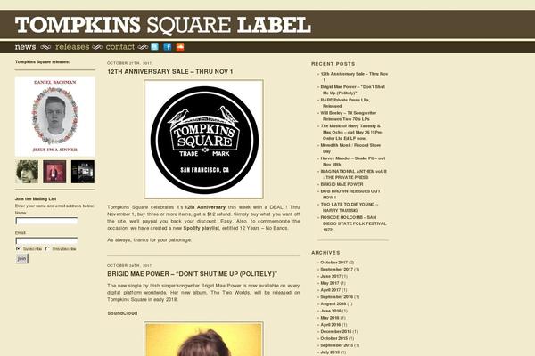tompkinssquare.com site used Tompkins