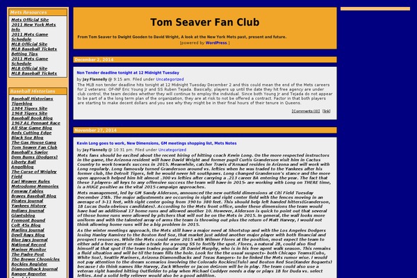 tomseaverfan.com site used Journalized Sand