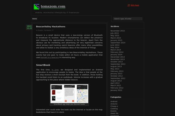 tomszom.com site used zDark