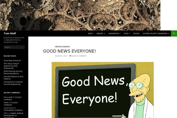 WordPress website example screenshot