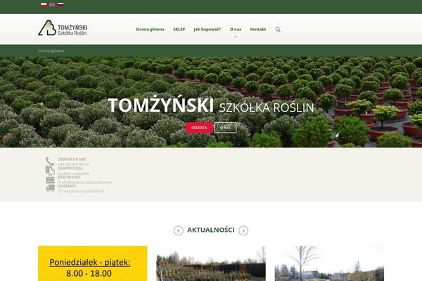 tomzynski.pl site used Organique