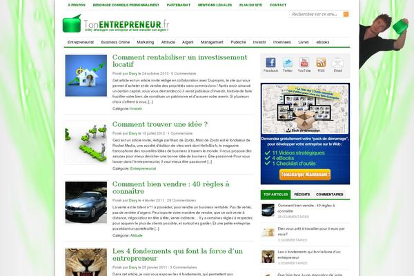 tonentrepreneur.fr site used Tonentrepreneur