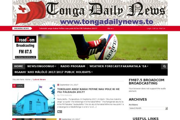 tongadailynews.to site used News Maxx - Lite