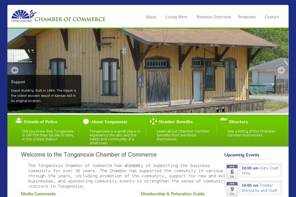tonganoxiechamber.org site used Tongie