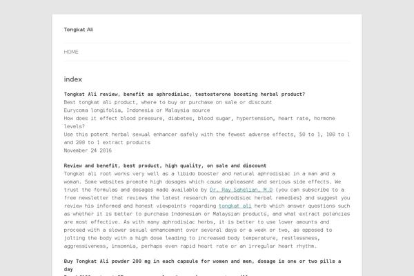 WordPress website example screenshot