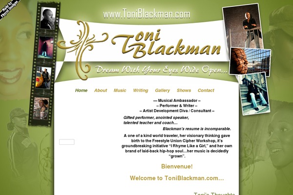 toniblackman.com site used Toniblackman
