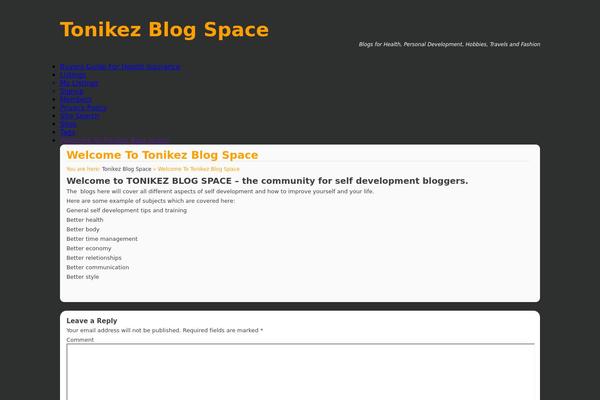 tonikez.com site used Northern-Web-Coders