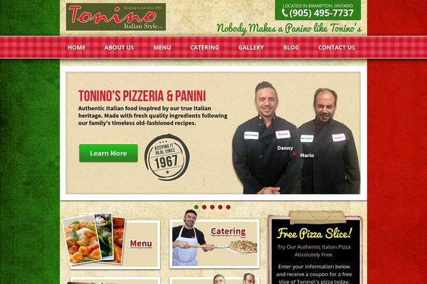 toninospizza.ca site used Antoninospizza