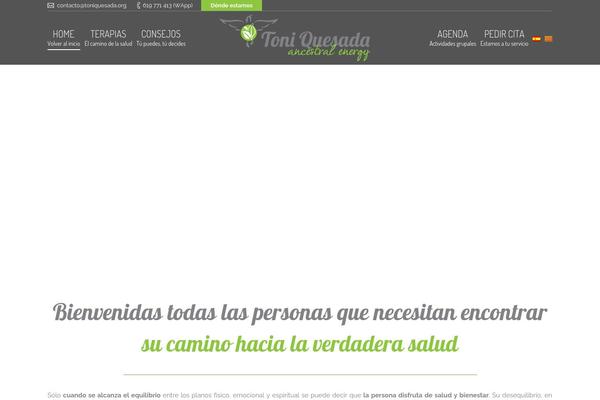 Toniquesada-child theme site design template sample