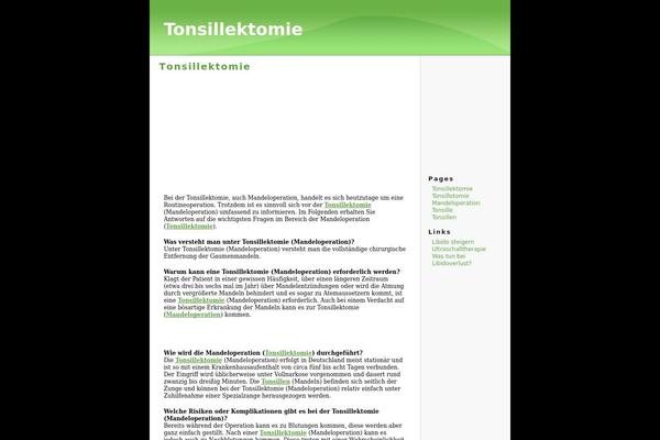 tonsillektomie.com site used Gruen