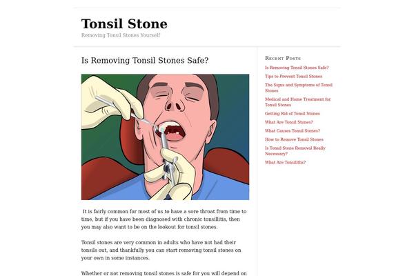 tonsilstone.org site used Thesis