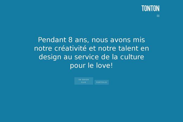 tonton.ca site used Tonton-salient