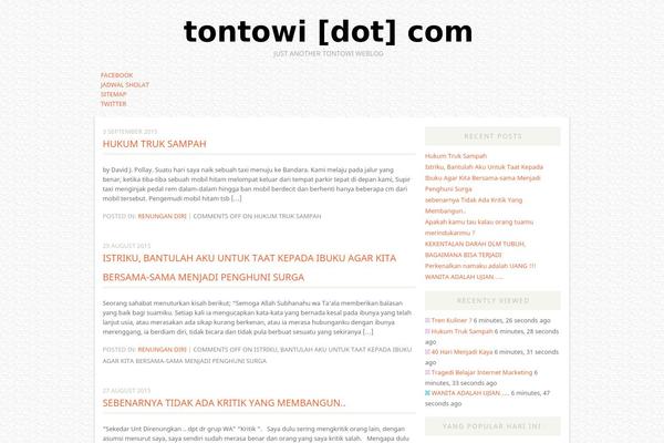tontowi.com site used Exility-light