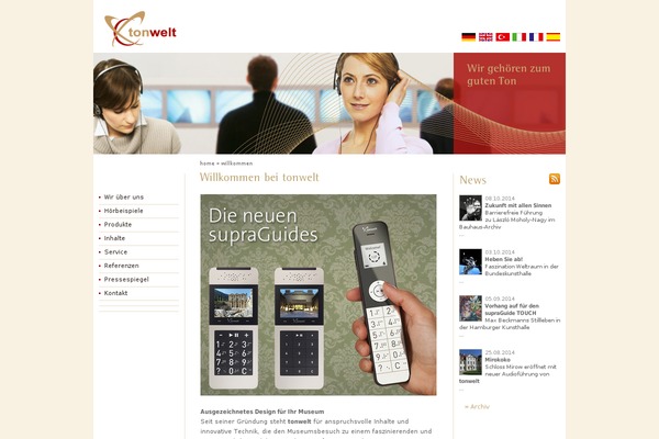 tonwelt.com site used Culty