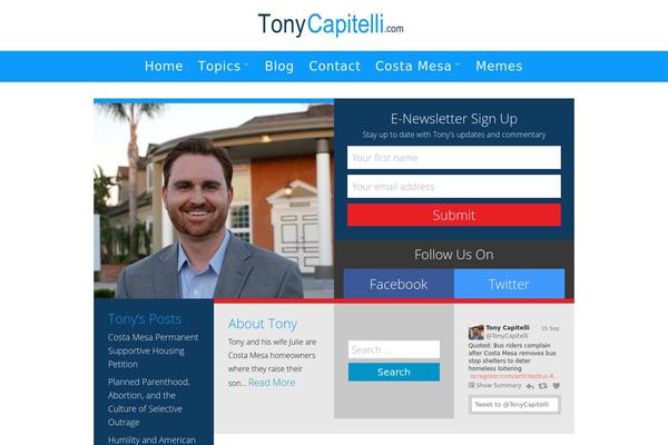 tonycapitelli.com site used Legislator