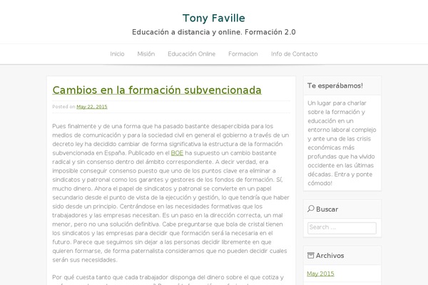 WordPress website example screenshot