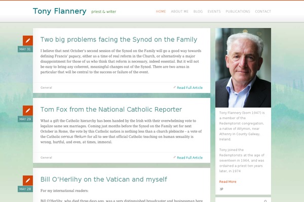 tonyflannery.com site used Actonweb