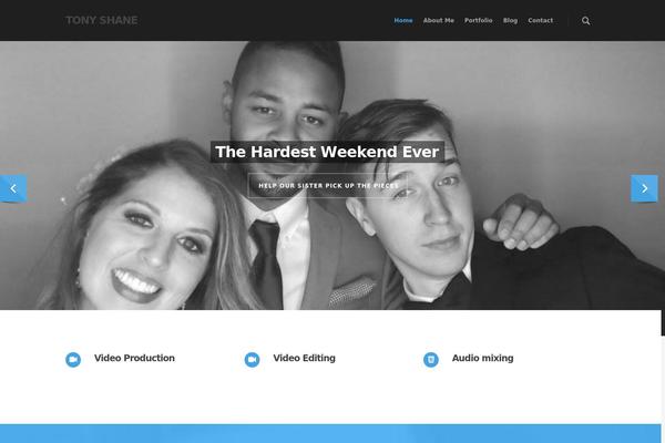 tonyshane.com site used Salient