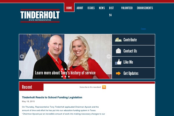 tonytinderholt.com site used Blocktemplate