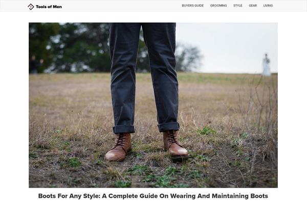 WordPress website example screenshot