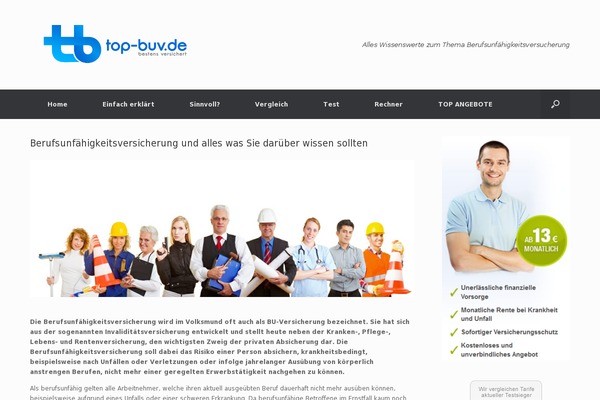 Vantage theme site design template sample