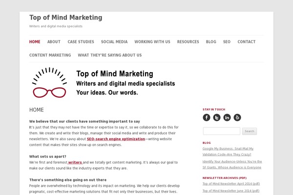 top-mindmarketing.com site used Neve-topofmind