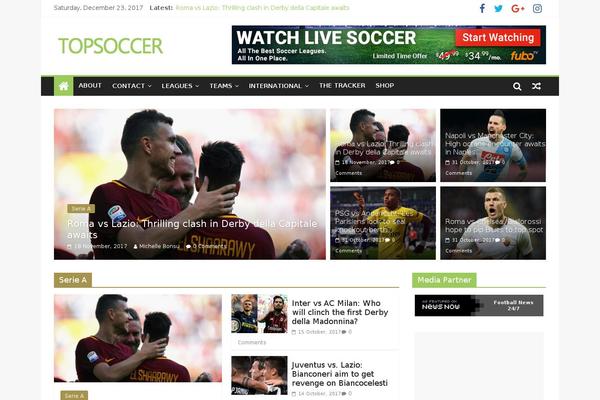 top-soccer.com site used Colormagchild