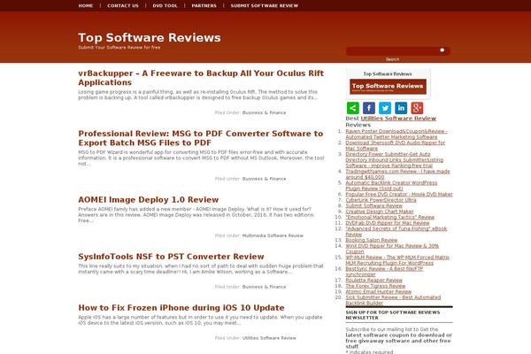 top-software-reviews.com site used Softwarethemes