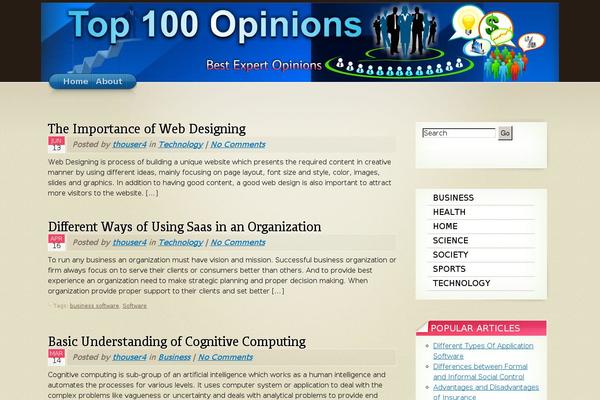 WordPress website example screenshot