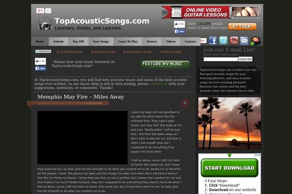 topacousticsongs.com site used Simplejojo