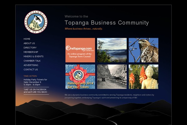 topangachamber.org site used Divi Child