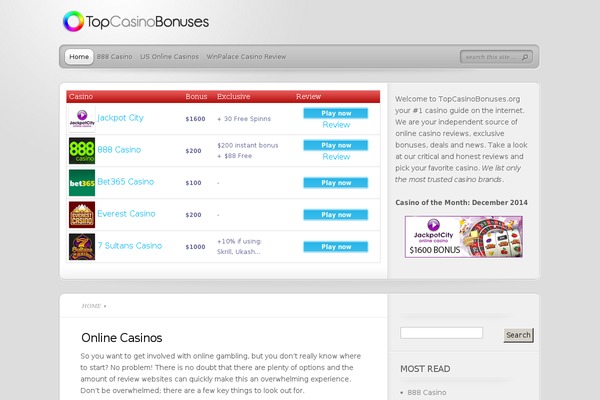 topcasinobonuses.org site used TheProfessional