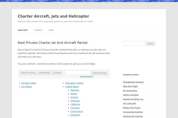WordPress website example screenshot