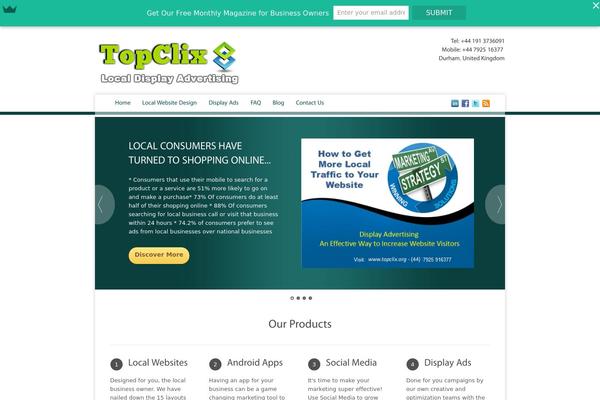 topclix.org site used Toommoreltheme