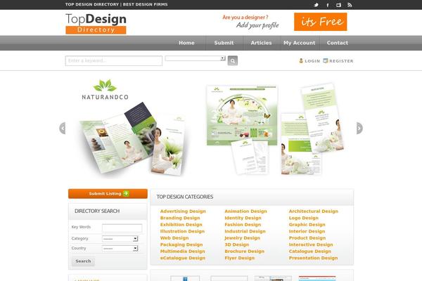 Directorypress theme site design template sample