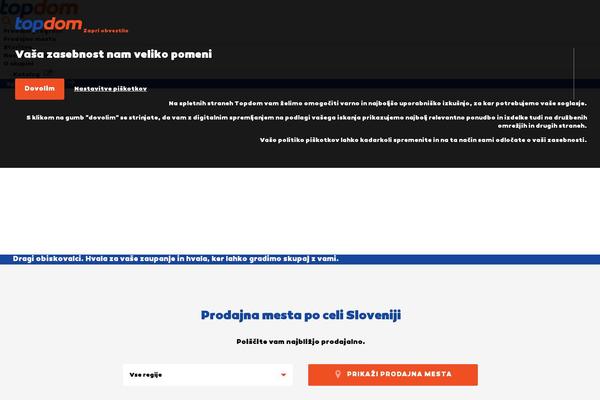 topdom.si site used Topdom
