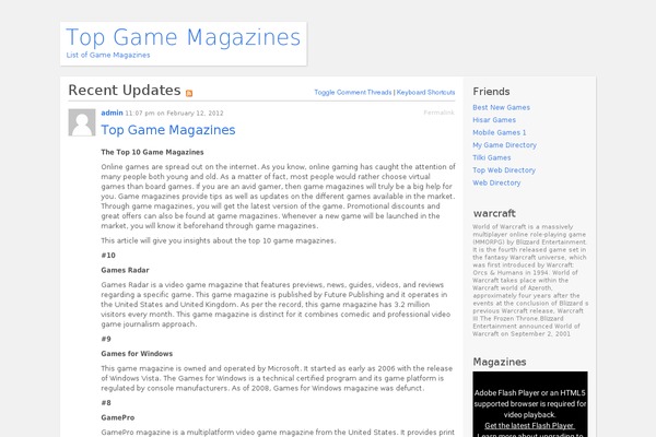 topgamemagazines.com site used P2