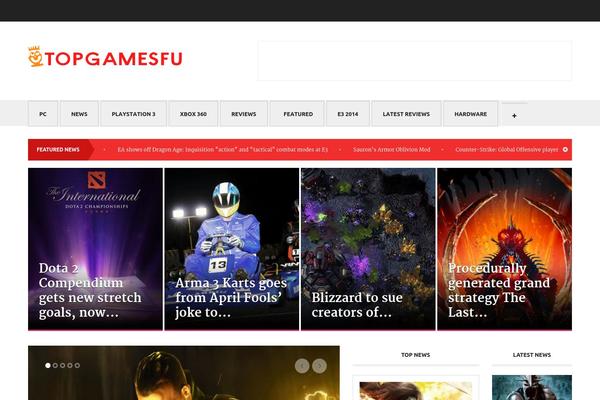 Wp Games theme websites examples