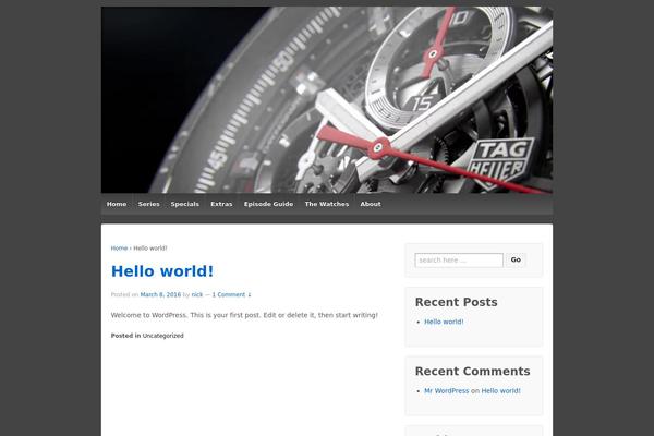 WordPress website example screenshot