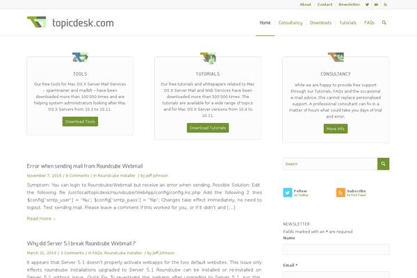 Enfold-child theme site design template sample
