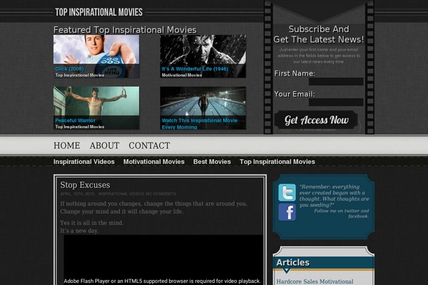 topinspirationalmovies.com site used Retromovies