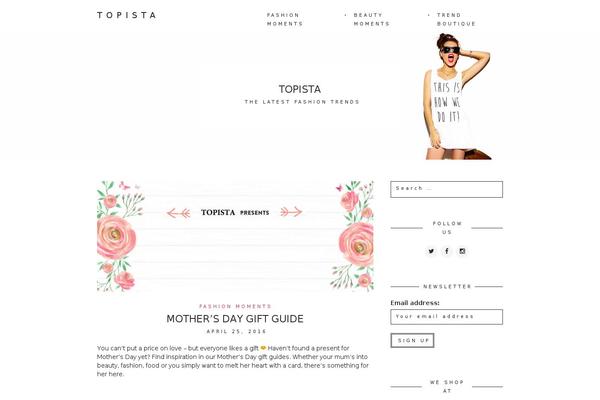 Charm theme site design template sample