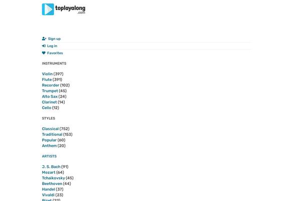 toplayalong.com site used Toplayalong