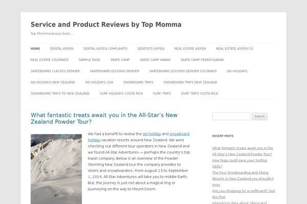 Twenty Twelve theme site design template sample