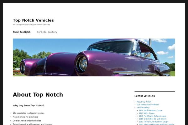 Twenty Sixteen theme site design template sample