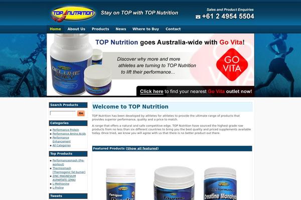 topnutrition.com.au site used Nutrition